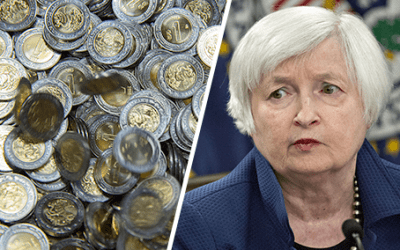 Dólar sube a 18.30 pesos en bancos a la espera de Yellen